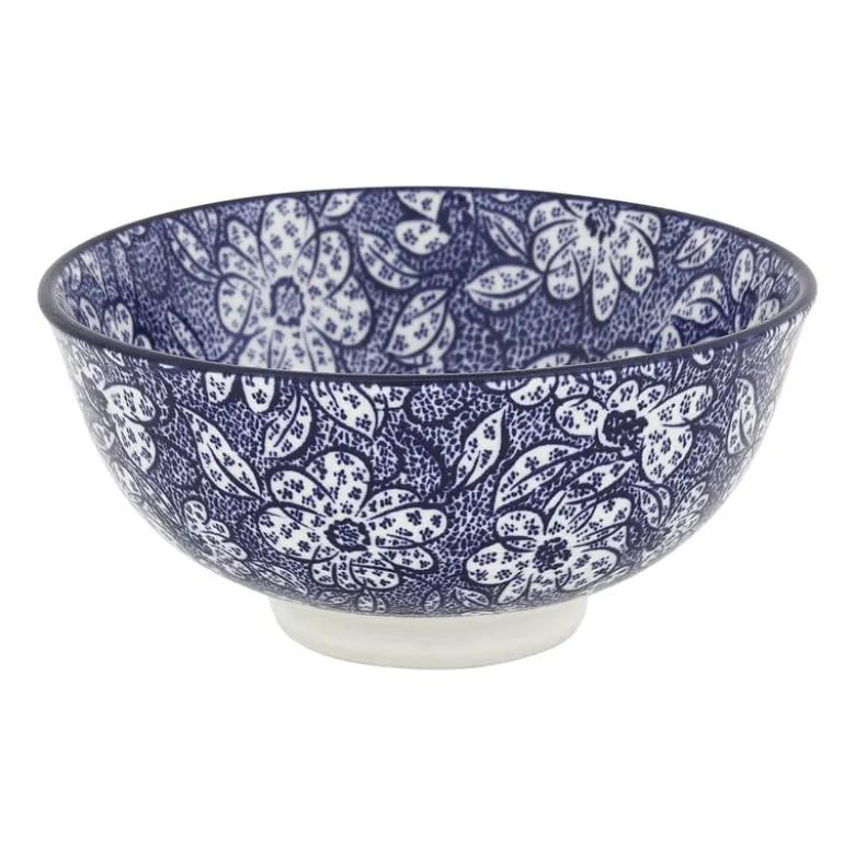 Schaaltje blue print - botanic - ⌀12 cm
