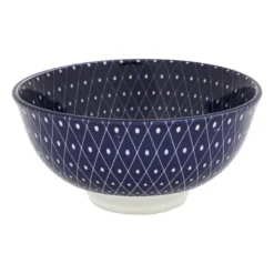 Schaaltje blue print - diamonds - ⌀12 cm