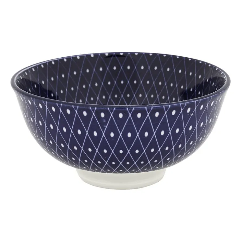 Schaaltje blue print - diamonds - ⌀12 cm