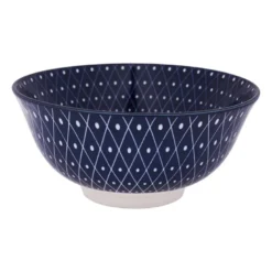 Schaaltje blue print - diamonds - ⌀15 cm