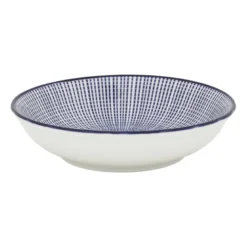 Schaaltje blue print - stripes - ⌀14 cm