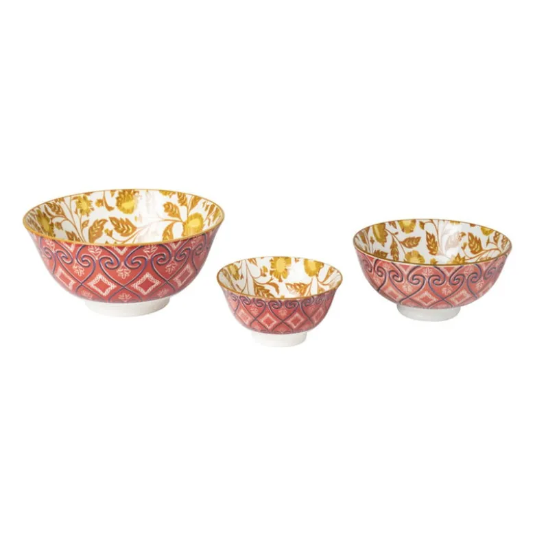 Schaaltje Jona - geel/rood - ø15.8x7.3 cm