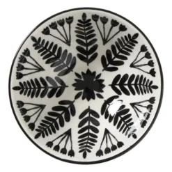 Schaaltje klein Bente - beige/zwart - ø9x4.6 cm