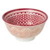 Schaaltje klein Bibi - roze/rood - ø9x4.6 cm