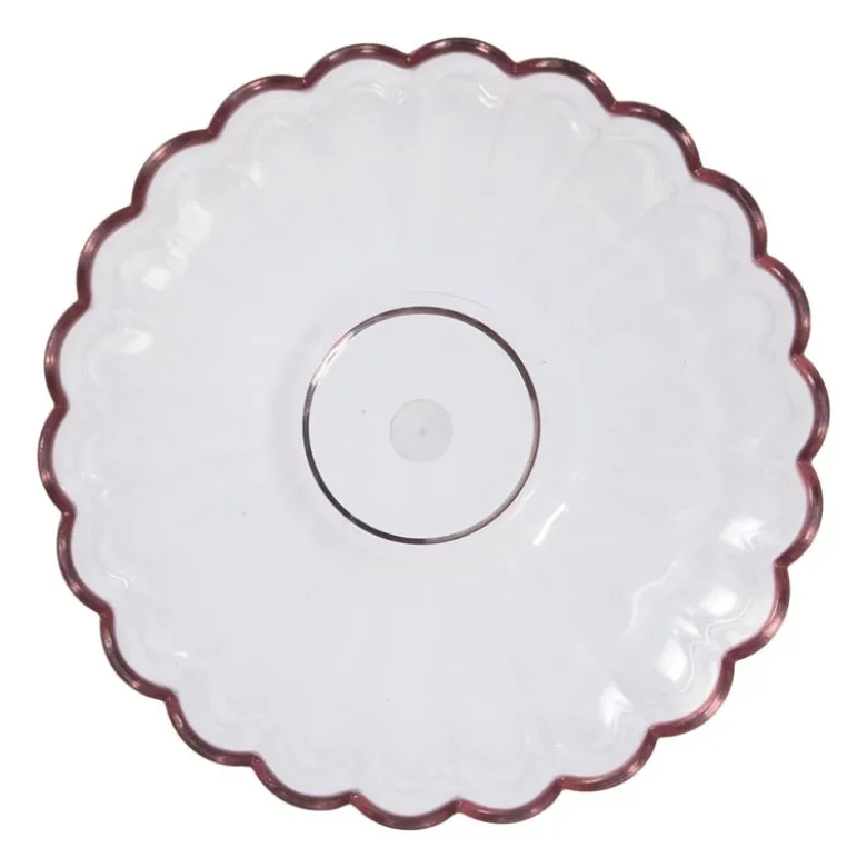Schaaltje klein geschulpt - roze - ø11.5x5.6 cm