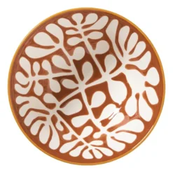 Schaaltje Nane groot - oranje/blauw - ø15.8x7.3 cm