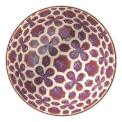 Schaaltje Nore middel - paars/geel - ø12.3x5.8 cm