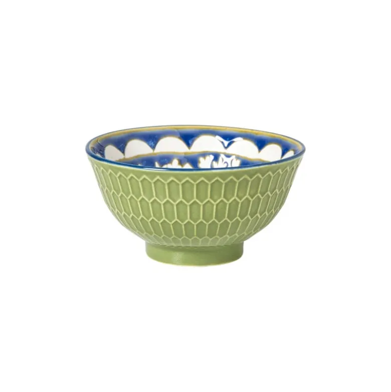 Schaaltje Rene klein - groen/blauw - ø9.2x4.8 cm