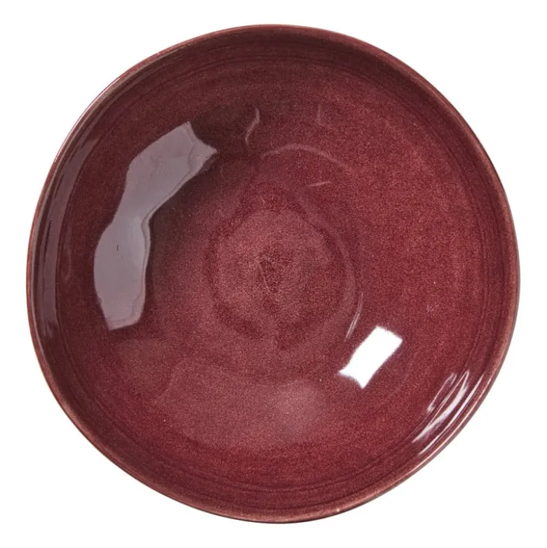 Schaal Toscane - bordeauxrood - ø24x7.5 cm