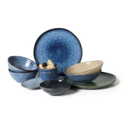 Schaal Toscane - donkerblauw - 11.4 cm