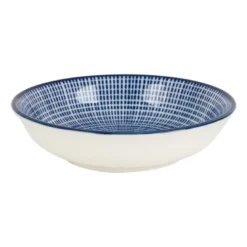 Schoteltje blue print - stripes - ⌀9.5 cm