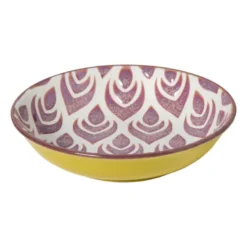 Schoteltje Bo - geel/paars - ø9.7x2.5 cm