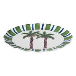 Serveerbord palmboom - multikleur - 3x39x32 cm