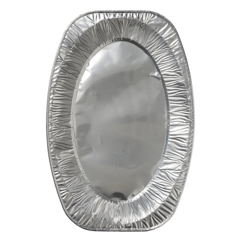 Serveerschaal - aluminium - 2.9x42.6x28.6 cm - set van 2