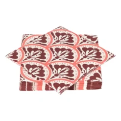 Servetten artdeco bloem - 33x33 cm - set van 20