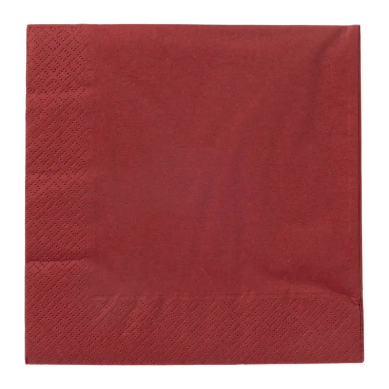 Servetten bordeauxrood - 33x33 cm - set van 20