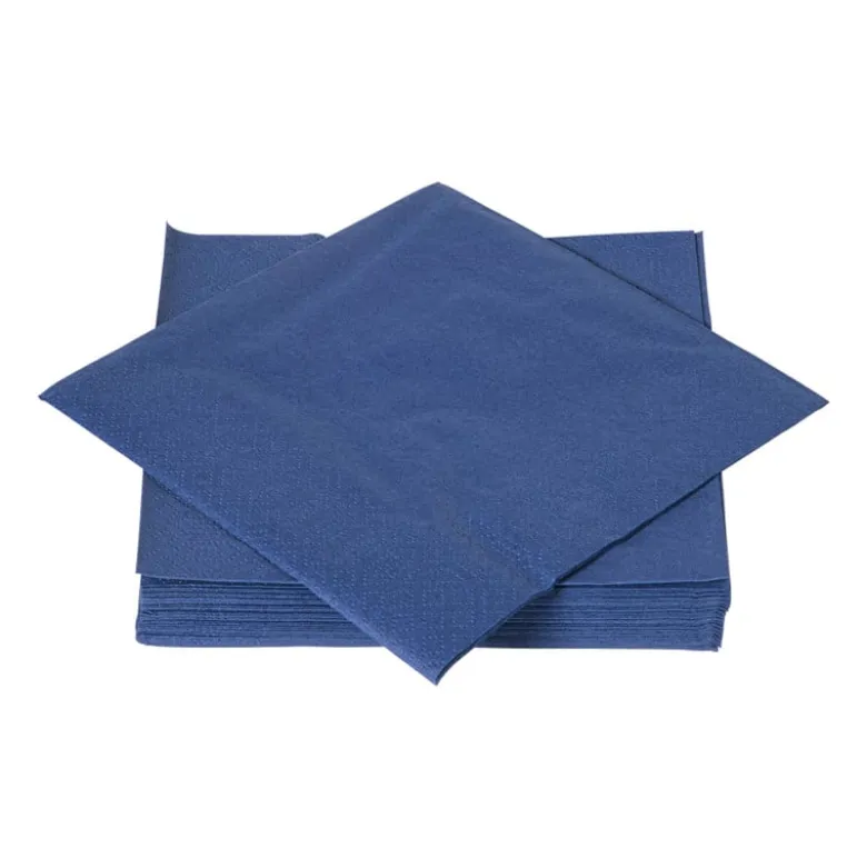 Servetten donkerblauw - 33x33 cm - set van 20