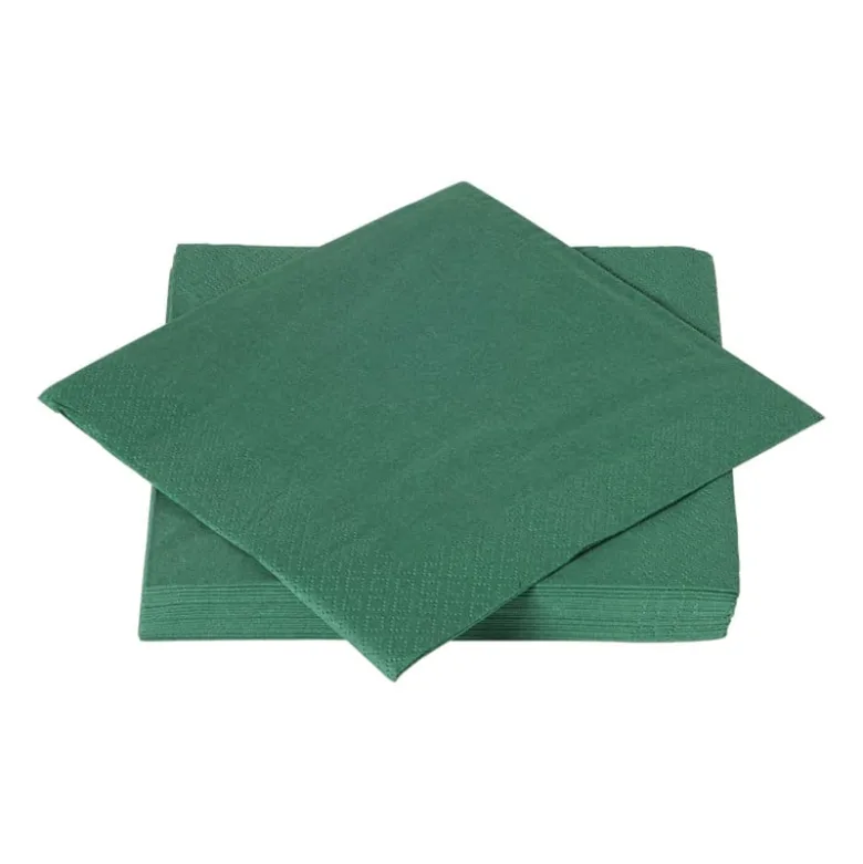 Servetten donkergroen - 33x33 cm - set van 20