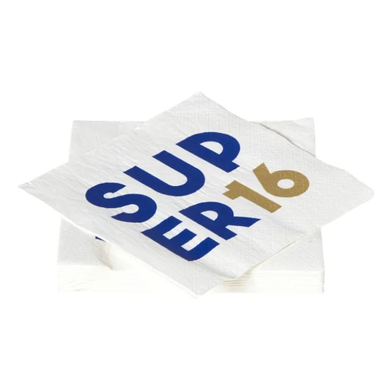 Servetten 16 jaar - blauw - set van 20