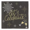 Servetten let's celebrate - papier - 33x33 cm