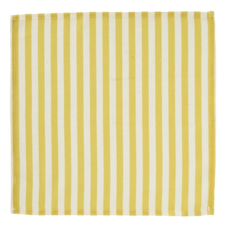Servetten olijf/citroen - geel/groen - set van 2 - 40x40 cm