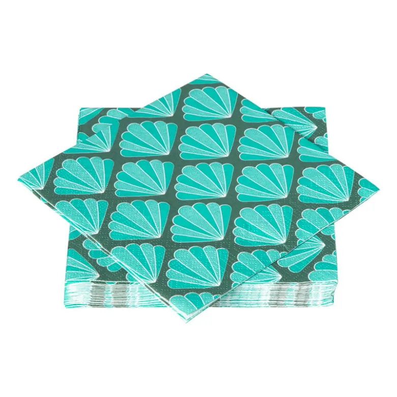 Servetten schelp - 33x33 cm - set van 20