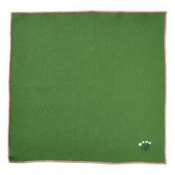 Servetten streep - groen/wit - set van 2 - 40x40 cm