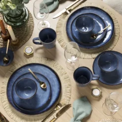 Serviesset Toscane - donkerblauw - 32-delig - 8 persoons