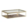 Sieradendoos panter - bruin - 5x20x13 cm