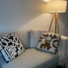 Sierkussen teddy - beige - 45x45 cm