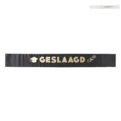 Sjerp met geslaagd - zwart/wit/goud - diverse kleuren