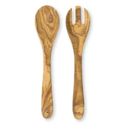 Slabestek olijfhout - bruin - set van 2