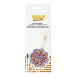 Sleutelhanger mandala DIY - multikleur