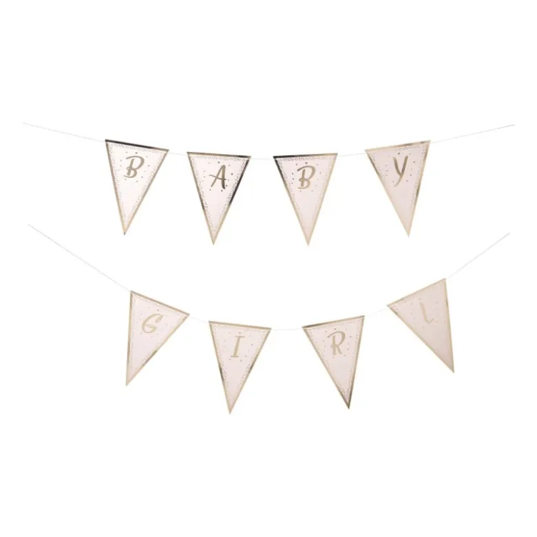 Slinger baby girl - roze/goud - 2x200 cm