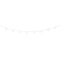 Slinger met 10 solar lampjes - wit - 4 meter