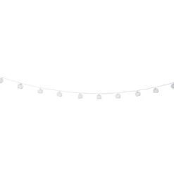 Slinger met 10 solar lampjes - zwart - 380 cm