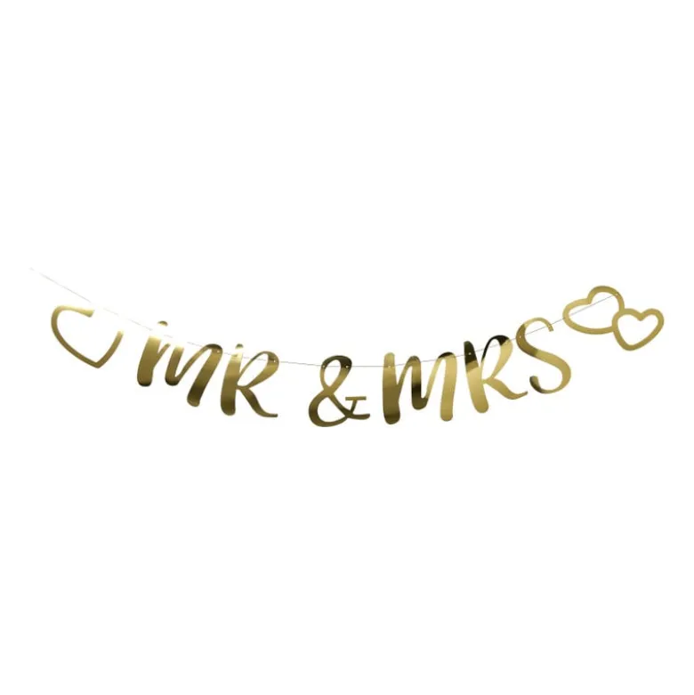 Slinger mr. and mrs. - goudkleurig - 2 meter