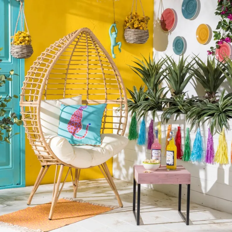 Slinger tassel regenboog - 3 meter