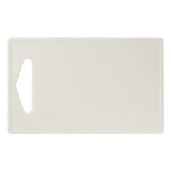 Snijplank kunststof - wit - 16.5x27 cm