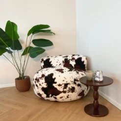 Sofa the cow - koeienprint - ø95x65 cm