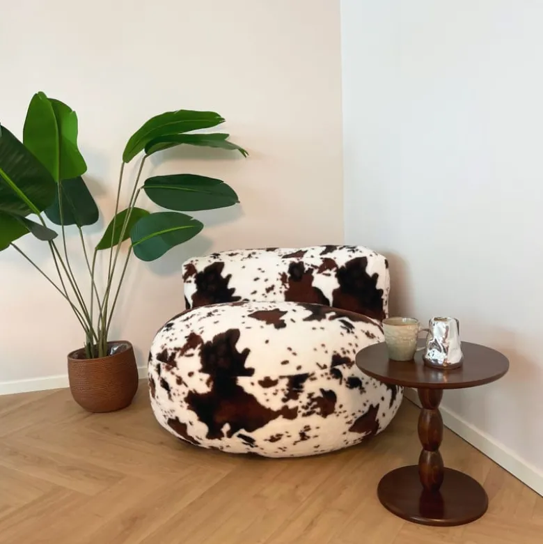 Sofa the cow - koeienprint - ø95x65 cm