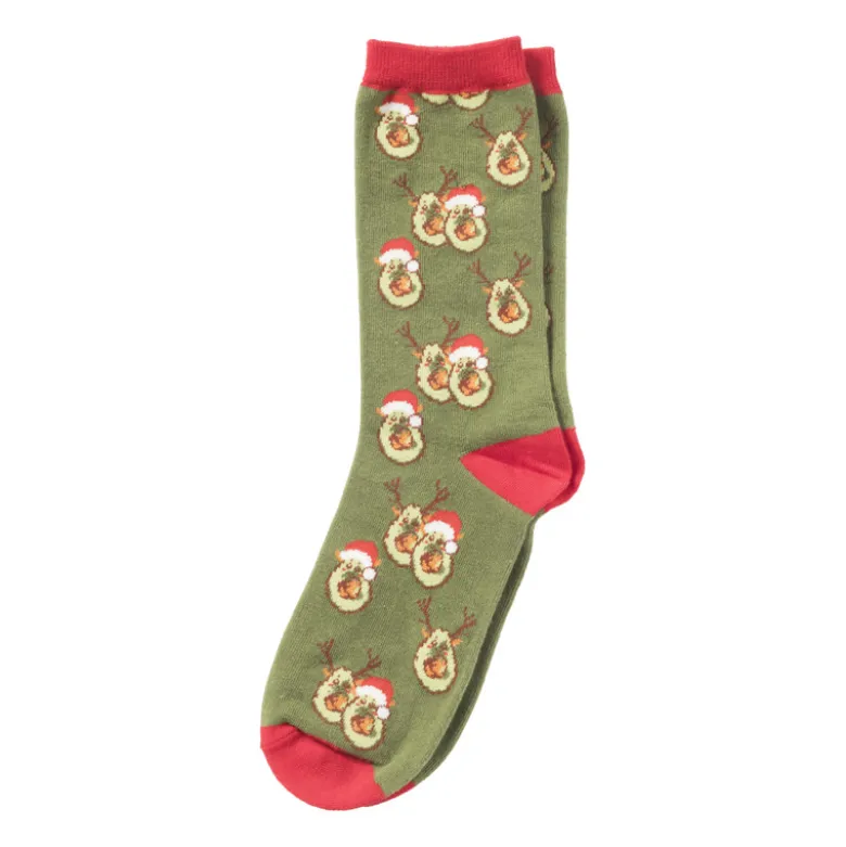 Sokken avocado - maat 42-46 - groen