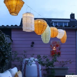 Solar barok lampion rond - wit - ø30 cm