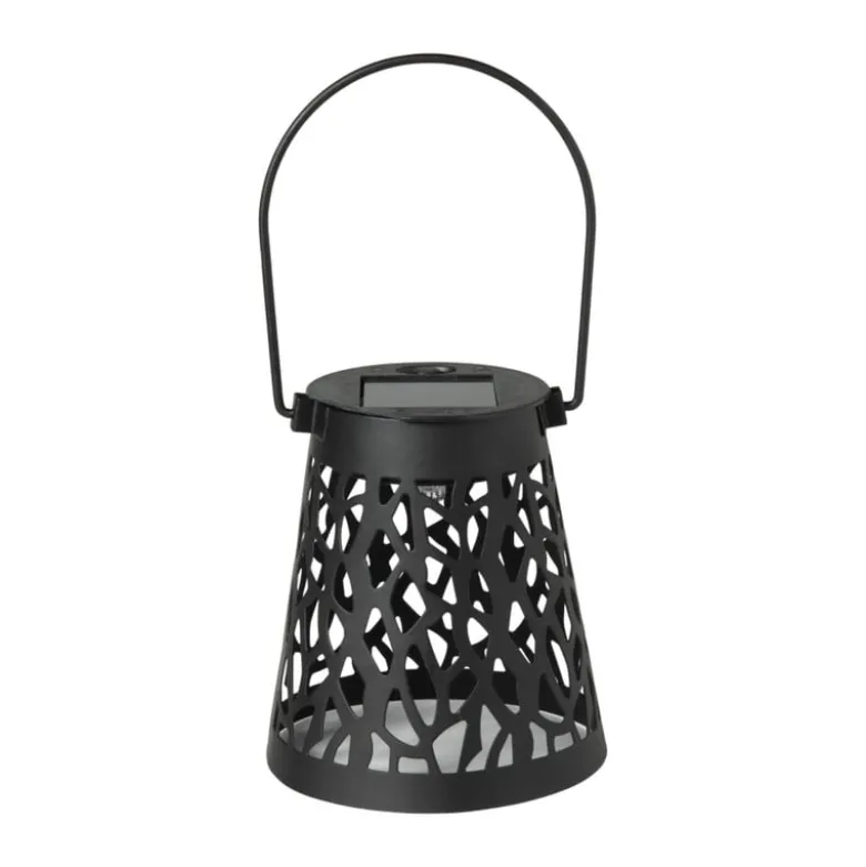 Solar hanglampje - zwart - ø9x10 cm