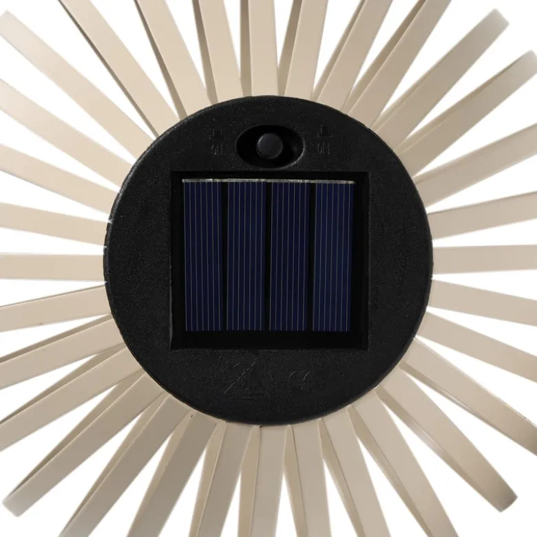 Solar lantaarn - beige - ø20x18 cm