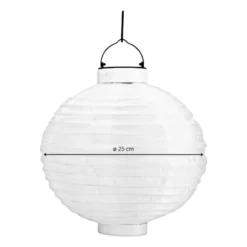 Solar tuinlampion - wit - 25 cm