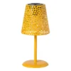 Solar tuinlamp op voet - geel - ø13x28 cm