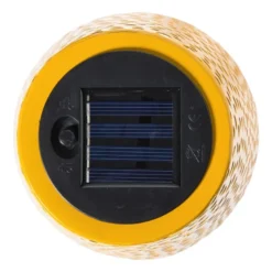 Solar tuinlamp op voet - geel - ø13x28 cm