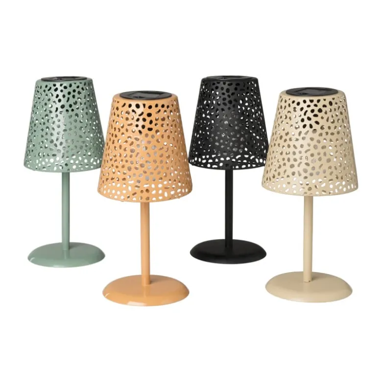 Solar tuinlamp op voet - groen - ø13x28 cm