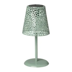 Solar tuinlamp op voet - groen - ø13x28 cm